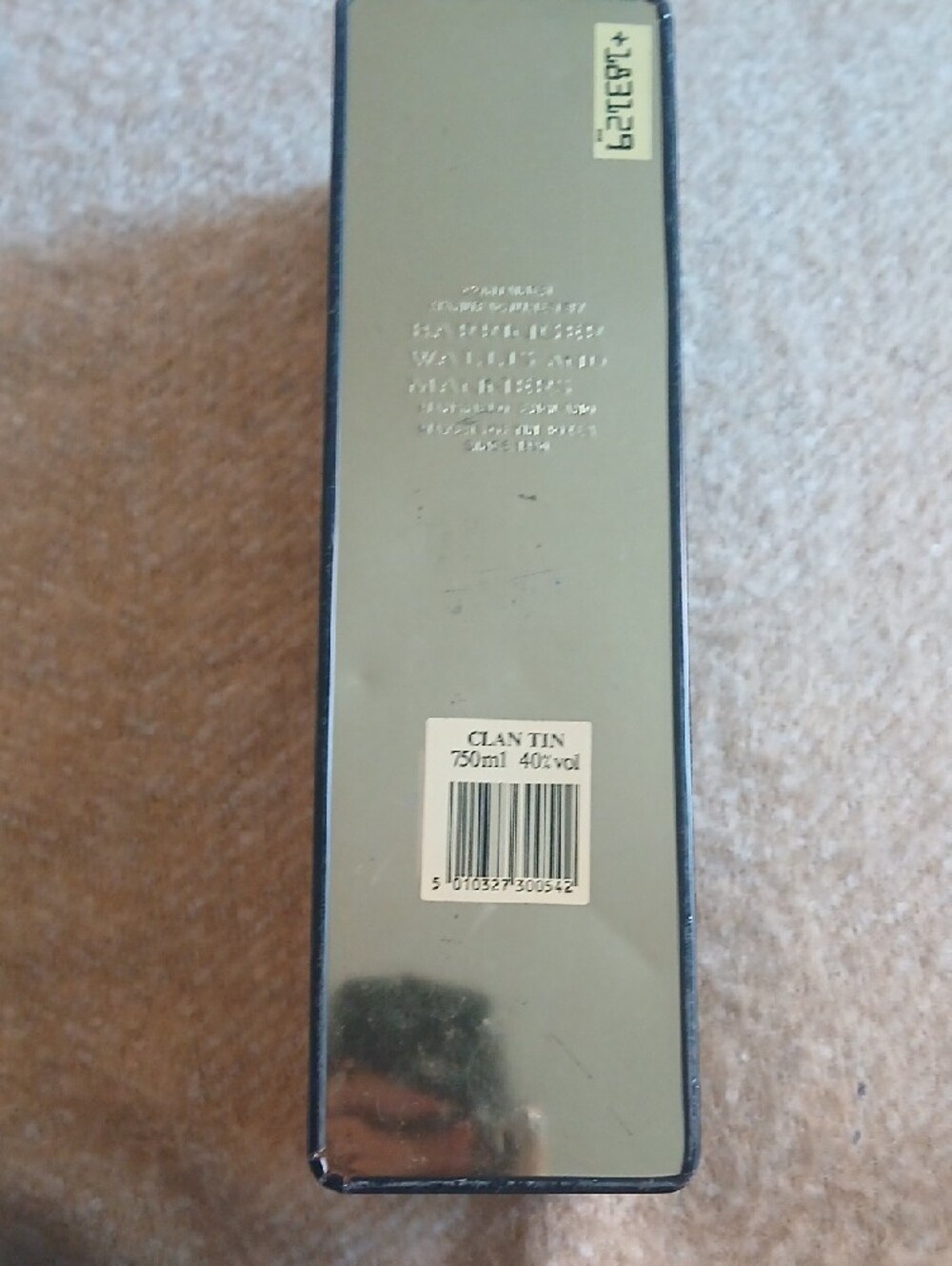 Pure Malt Scotch Glenfiddich Whisky Tin - Black-Clans Of The Highlands-Clan Sinc - Picture 4 of 4